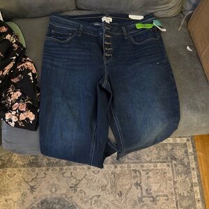 Maurices Dark Blue High-Rise Jeans